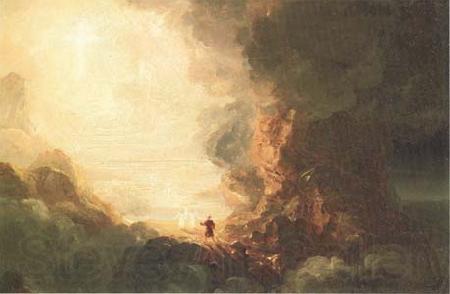 Thomas Cole Study for The Cross and the World:The Pilgrim of the Cross at the End of His Journey (mk13)